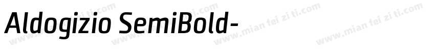 Aldogizio SemiBold字体转换